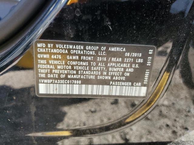 2014 VOLKSWAGEN PASSAT SE #3297928785