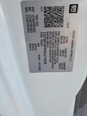 2025 GMC SAVANA G25 1GTW7AFP5S1173638