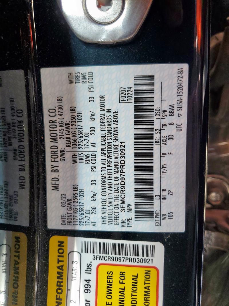 2023 FORD BRONCO SPO #3305679723