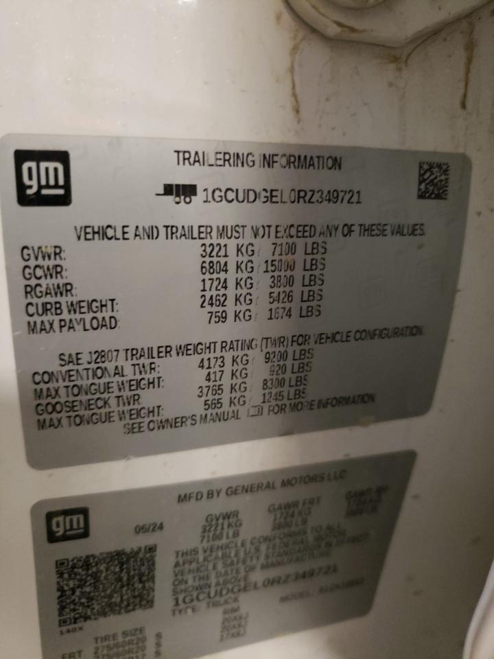 CHEVROLET SILVERADO 1500 K1500 LTZ