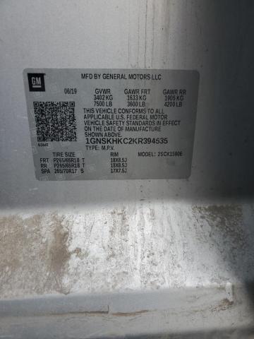 2019 CHEVROLET SUBURBAN K #3293348419