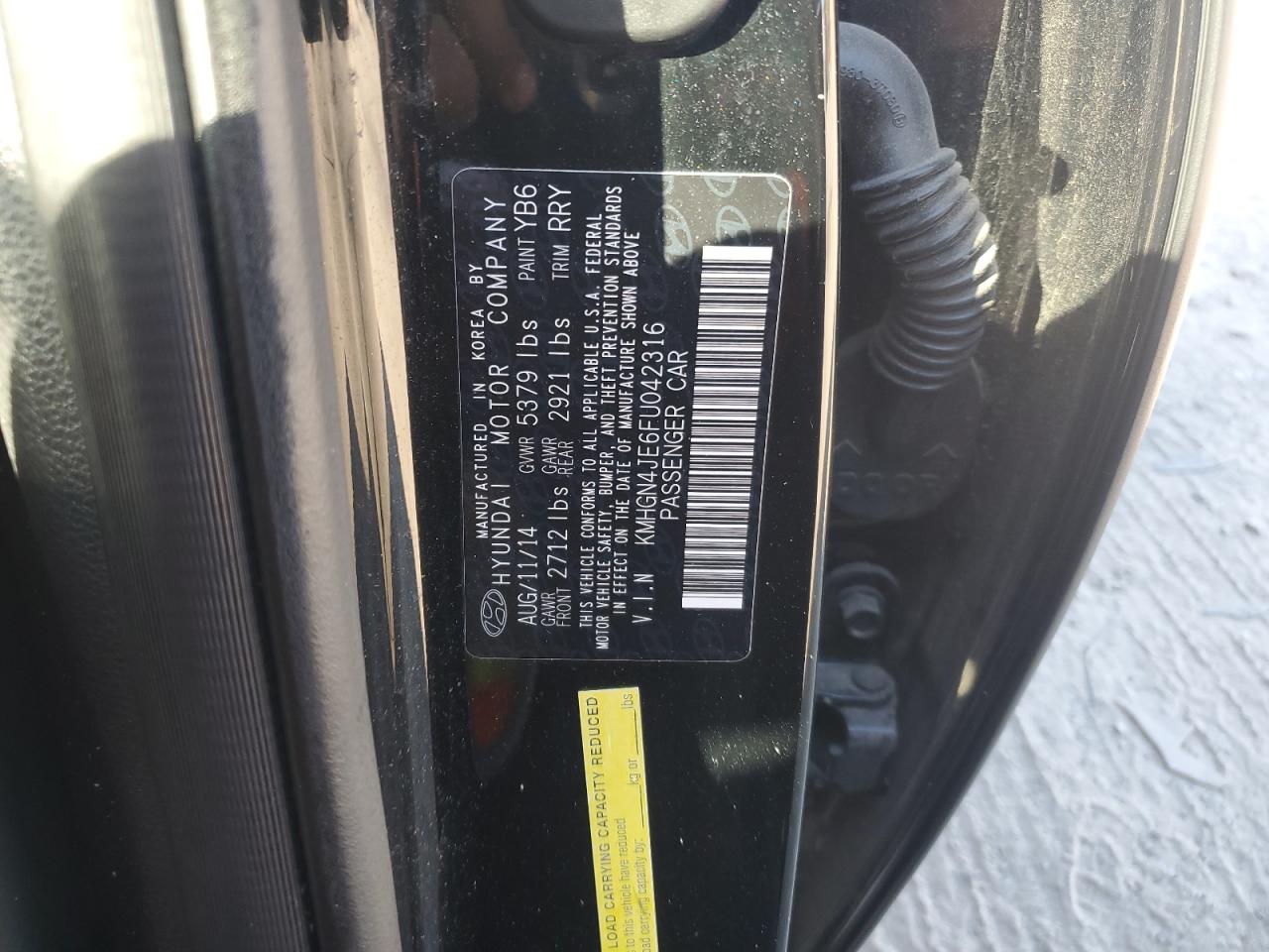 HYUNDAI GENESIS 3.8L