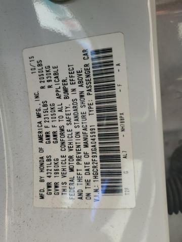 2016 HONDA ACCORD EXL #3302869921