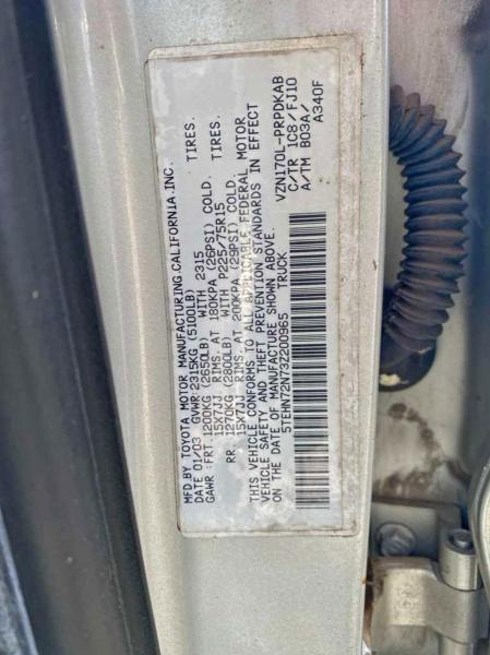 2003 TOYOTA TACOMA DOU #3296225497