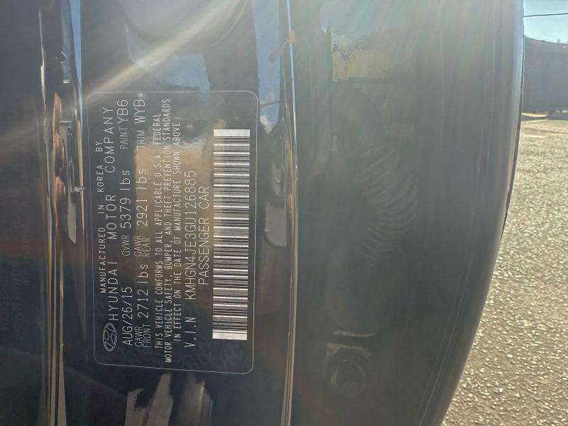 2016 HYUNDAI GENESIS 3. #3296879854