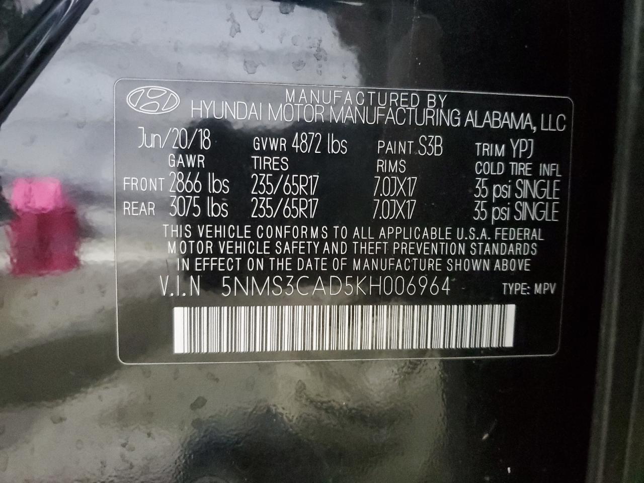 HYUNDAI SANTA FE SEL