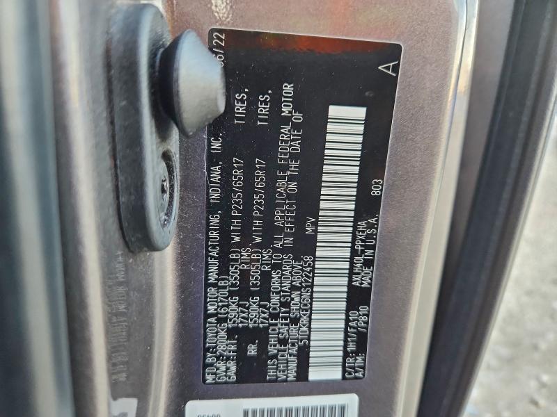 2022 TOYOTA SIENNA LE #3309808416