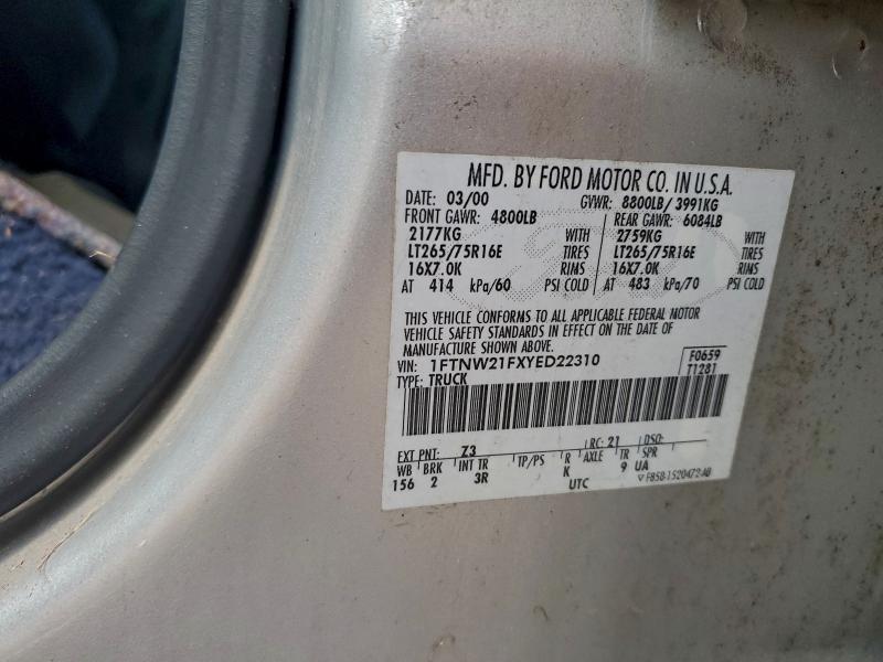 2000 FORD F250 SUPER #3297173954