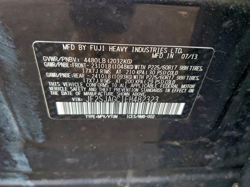 2014 SUBARU FORESTER 2 #3301603694