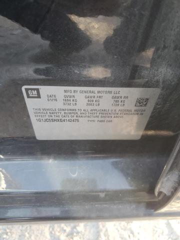 2016 CHEVROLET SONIC LT - 1G1JC5SHXG4142475