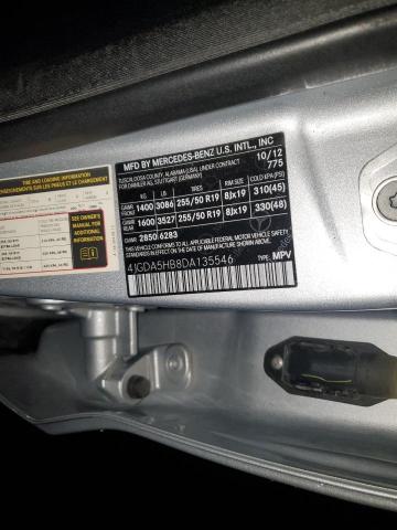 2013 MERCEDES-BENZ ML 350 4MA #3297979790