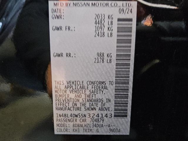 2025 NISSAN ALTIMA SV - 1N4BL4DW5SN324143