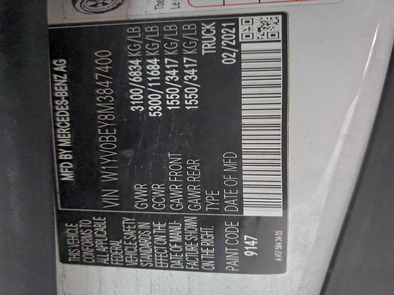 2021 MERCEDES-BENZ METRIS #3302918045