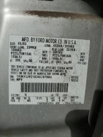 2003 FORD ESCAPE XLS #3302816940