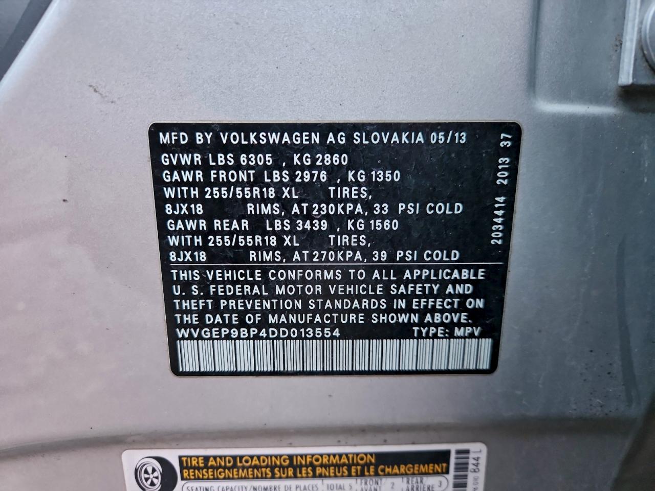 VOLKSWAGEN TOUAREG V6 TDI