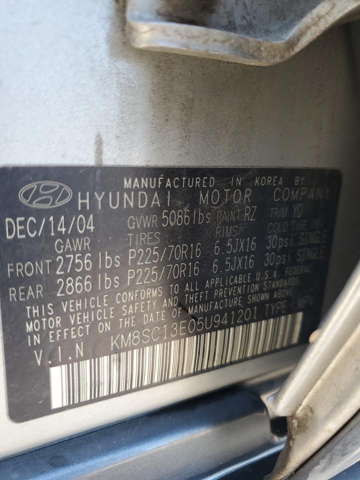 Lot #3287682047 2005 HYUNDAI SANTA FE G