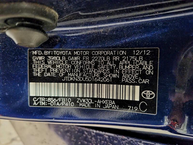 2013 TOYOTA PRIUS #3302870938