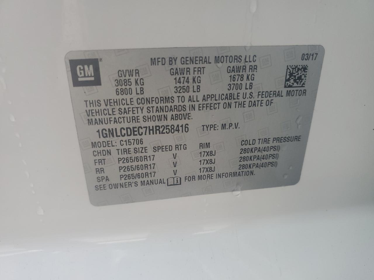 CHEVROLET TAHOE POLICE