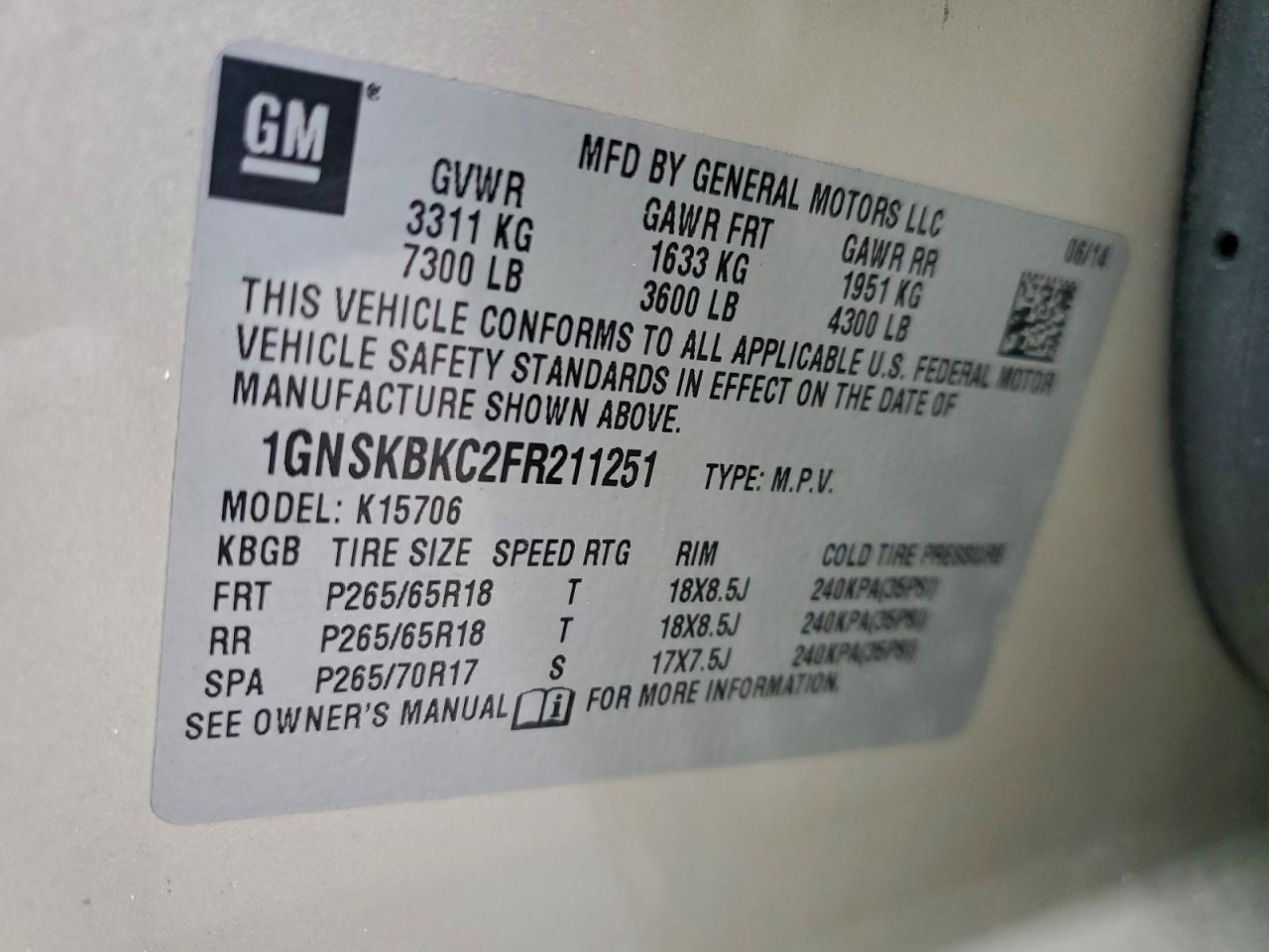 CHEVROLET TAHOE K1500 LT