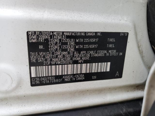 2019 TOYOTA RAV4 LE #3279486264