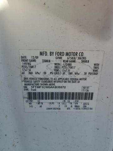 2010 FORD F150 - 1FTMF1CW0AKB35572