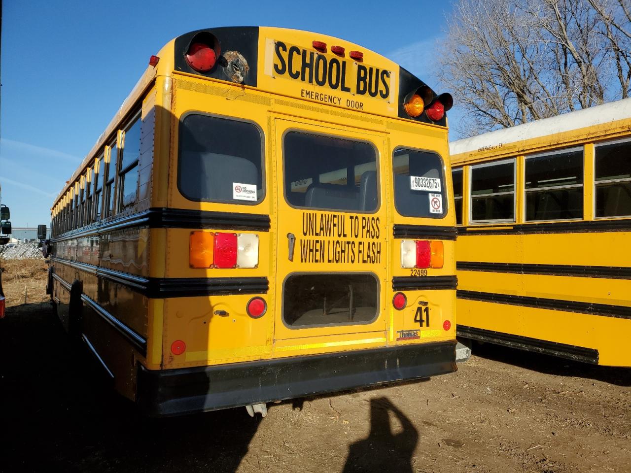Lot #3285637322 2012 THOMAS SCHOOL BUS