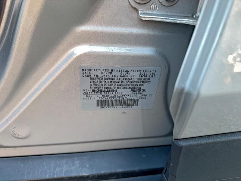 2020 NISSAN KICKS S #3296267475