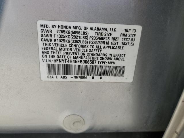 2014 HONDA PILOT EX #3296993874