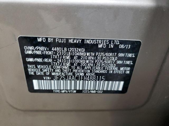 2014 SUBARU FORESTER 2 #3286593149
