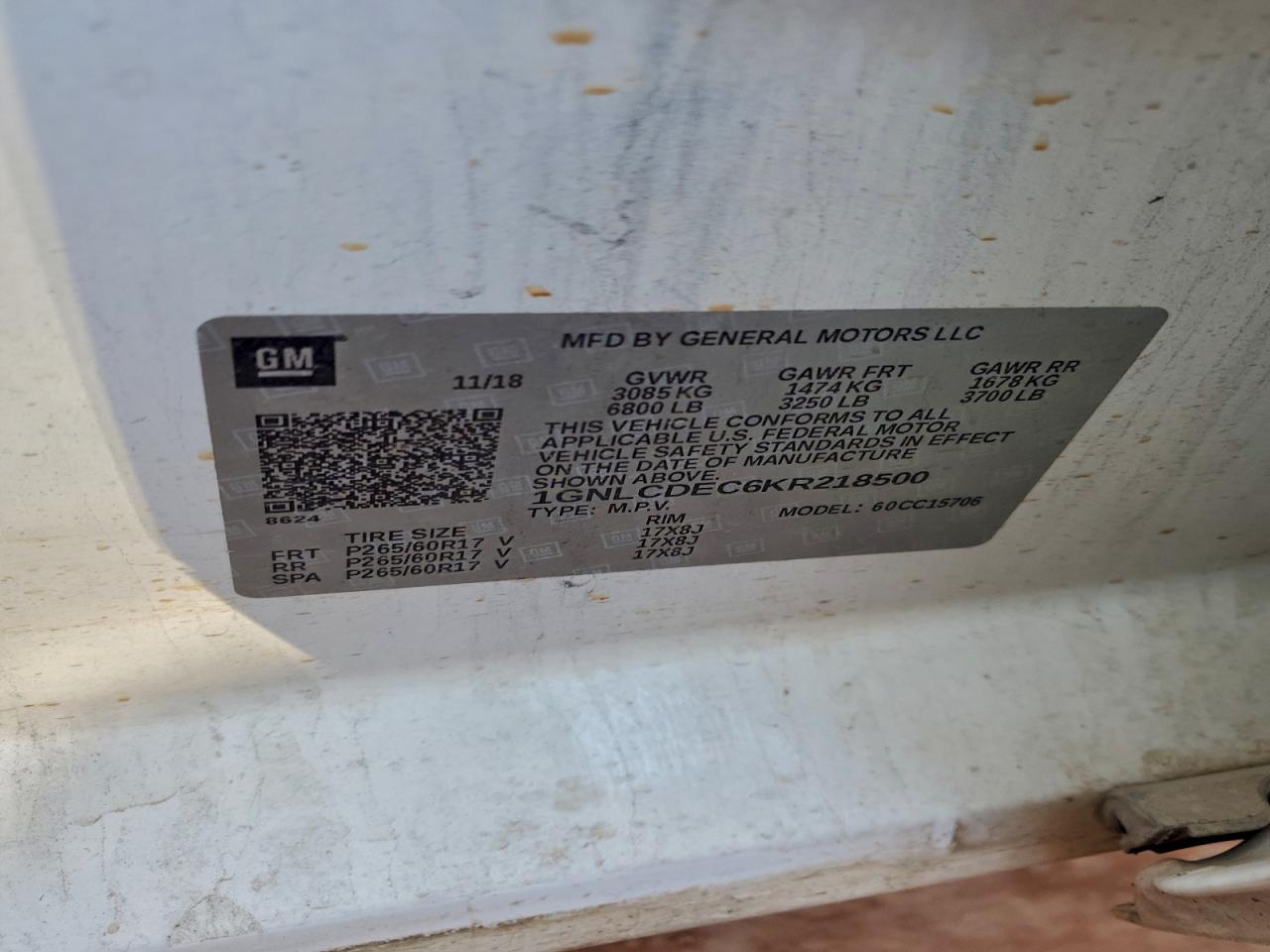 CHEVROLET TAHOE POLICE