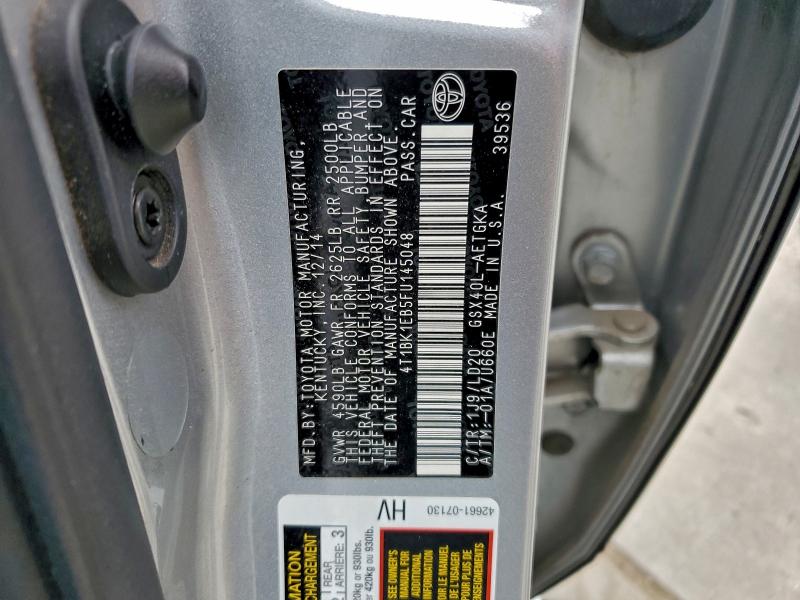 2015 TOYOTA AVALON XLE #3312417655