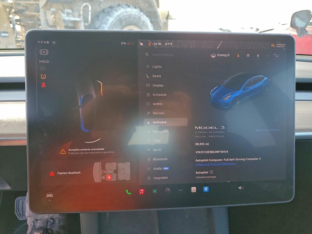 Lot #3317103989 2022 TESLA MODEL 3