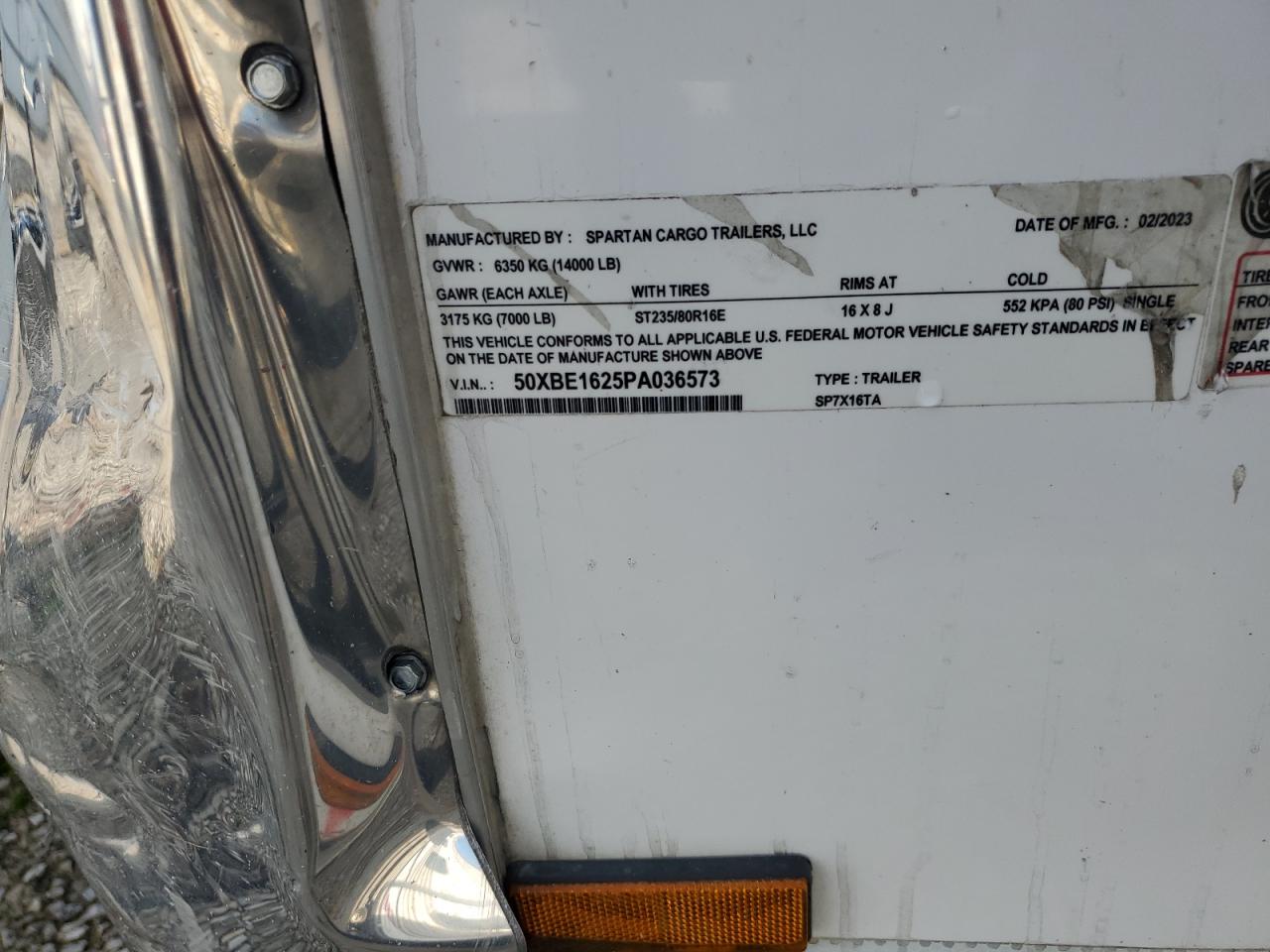 Lot #3291237966 2023 SPARTAN UNKNOWN