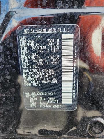 2020 NISSAN ARMADA SV #3304456587