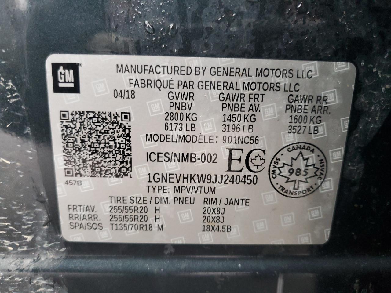 CHEVROLET TRAVERSE LT