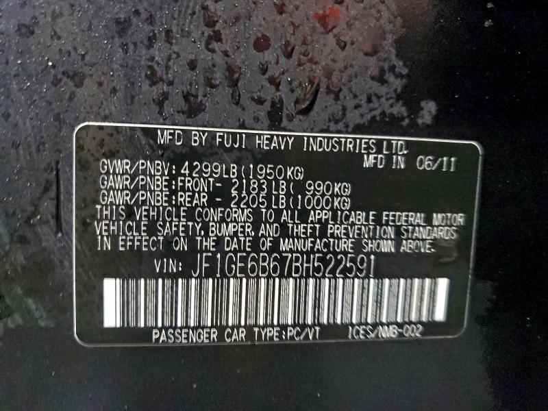 2011 SUBARU IMPREZA 2. #3296276450