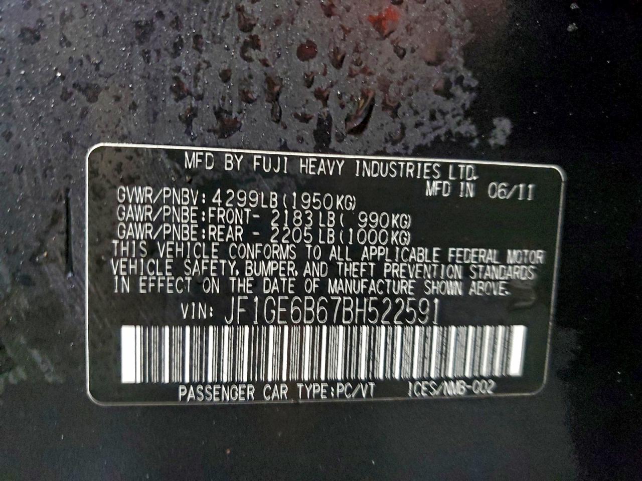 SUBARU IMPREZA 2.5I PREMIUM