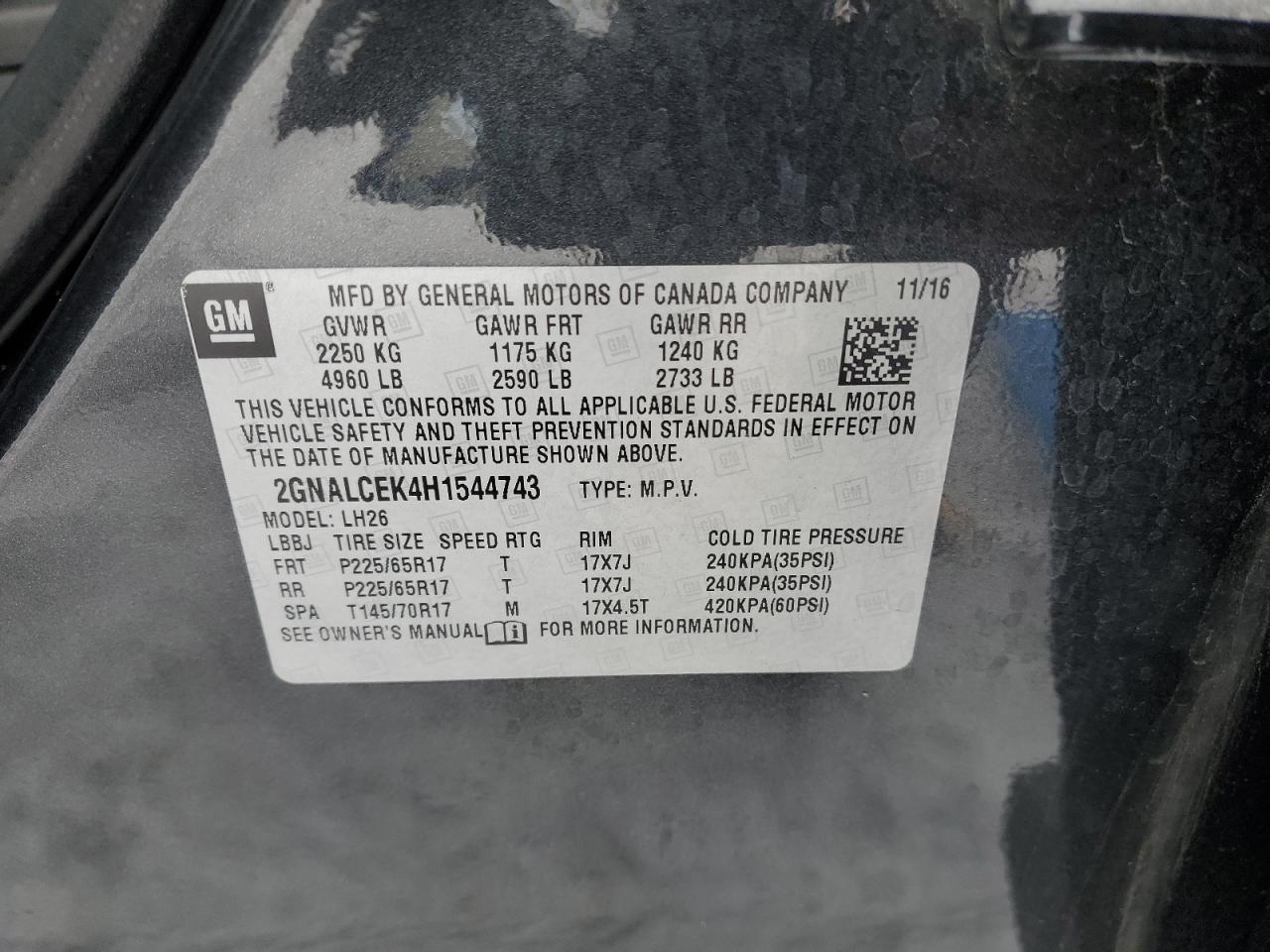 CHEVROLET EQUINOX LT