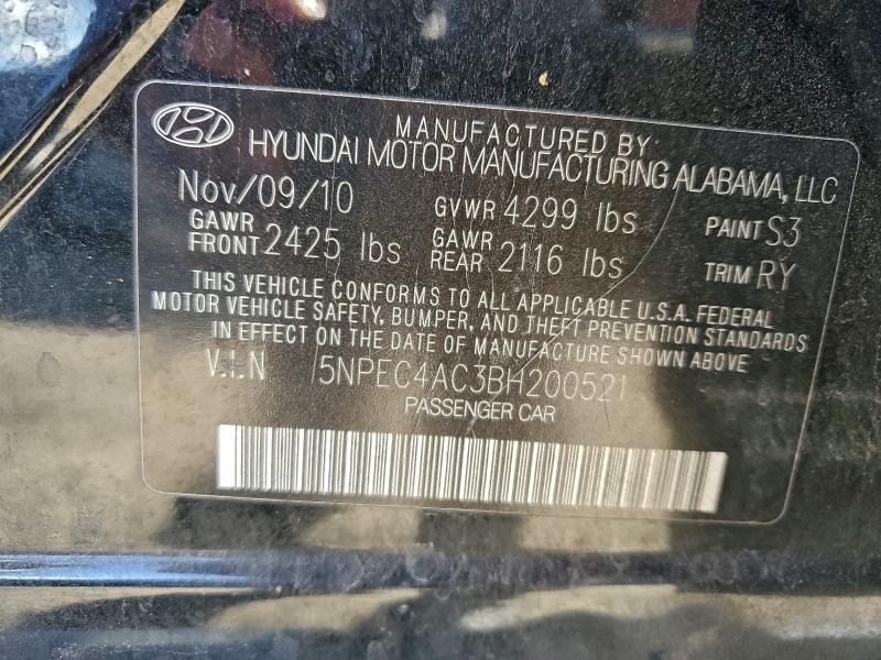 2011 HYUNDAI SONATA SE #3301752384