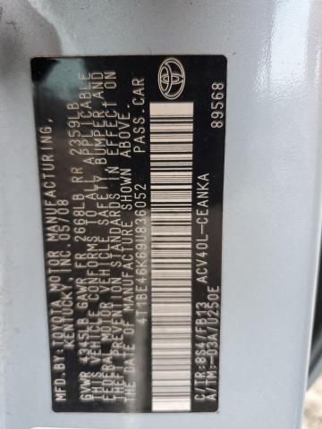 2009 TOYOTA CAMRY BASE #3291247973