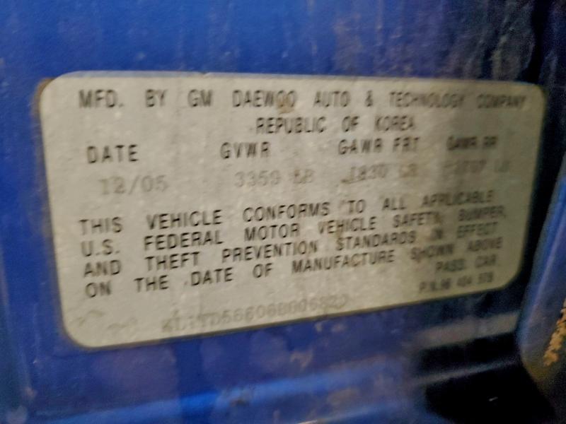 2006 CHEVROLET AVEO BASE #3302715052