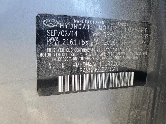 2015 HYUNDAI ELANTRA SE - KMHDH4AH3FU322604