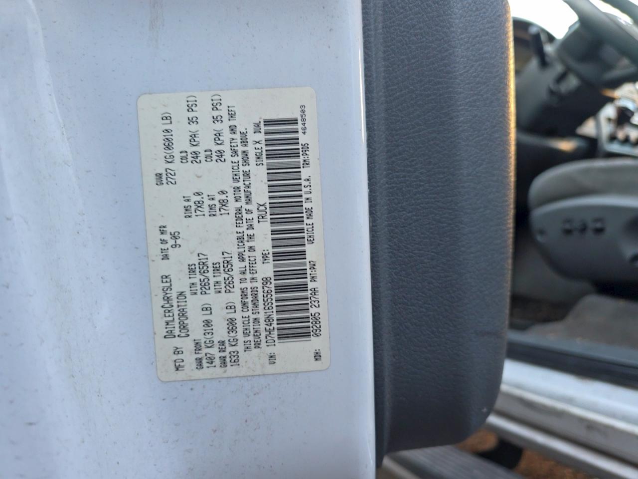 Lot #3302717012 2006 DODGE DAKOTA QUA