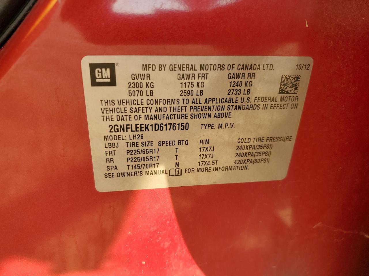 CHEVROLET EQUINOX LT