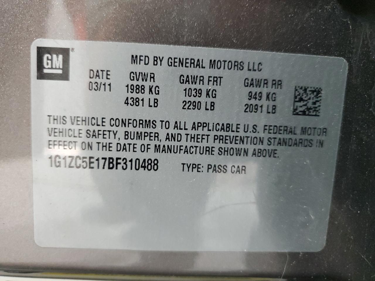 CHEVROLET MALIBU 1LT