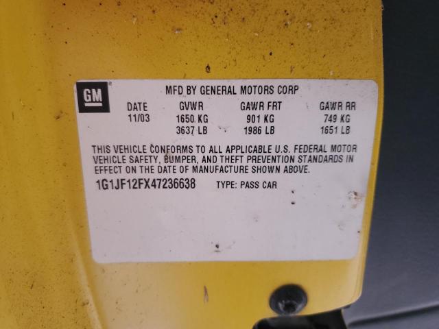 2004 CHEVROLET CAVALIER L #3287370995