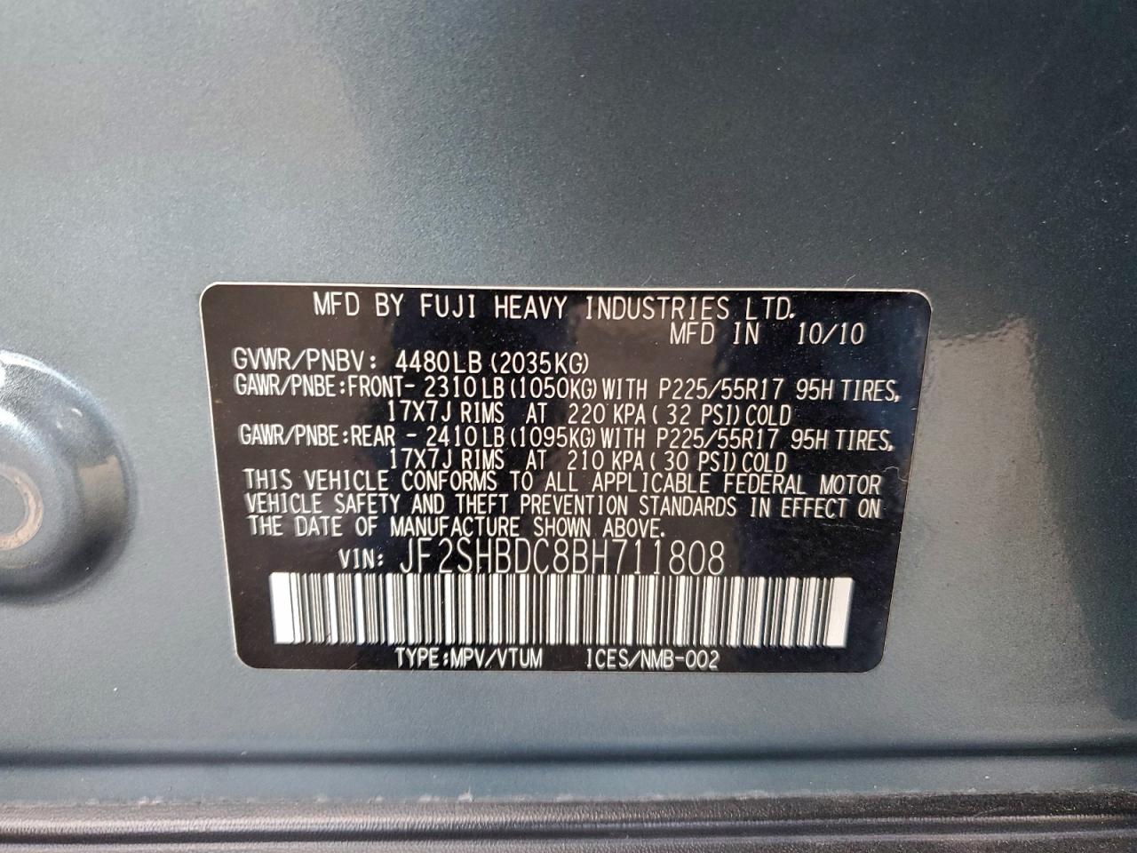 SUBARU FORESTER 2.5X PREMIUM