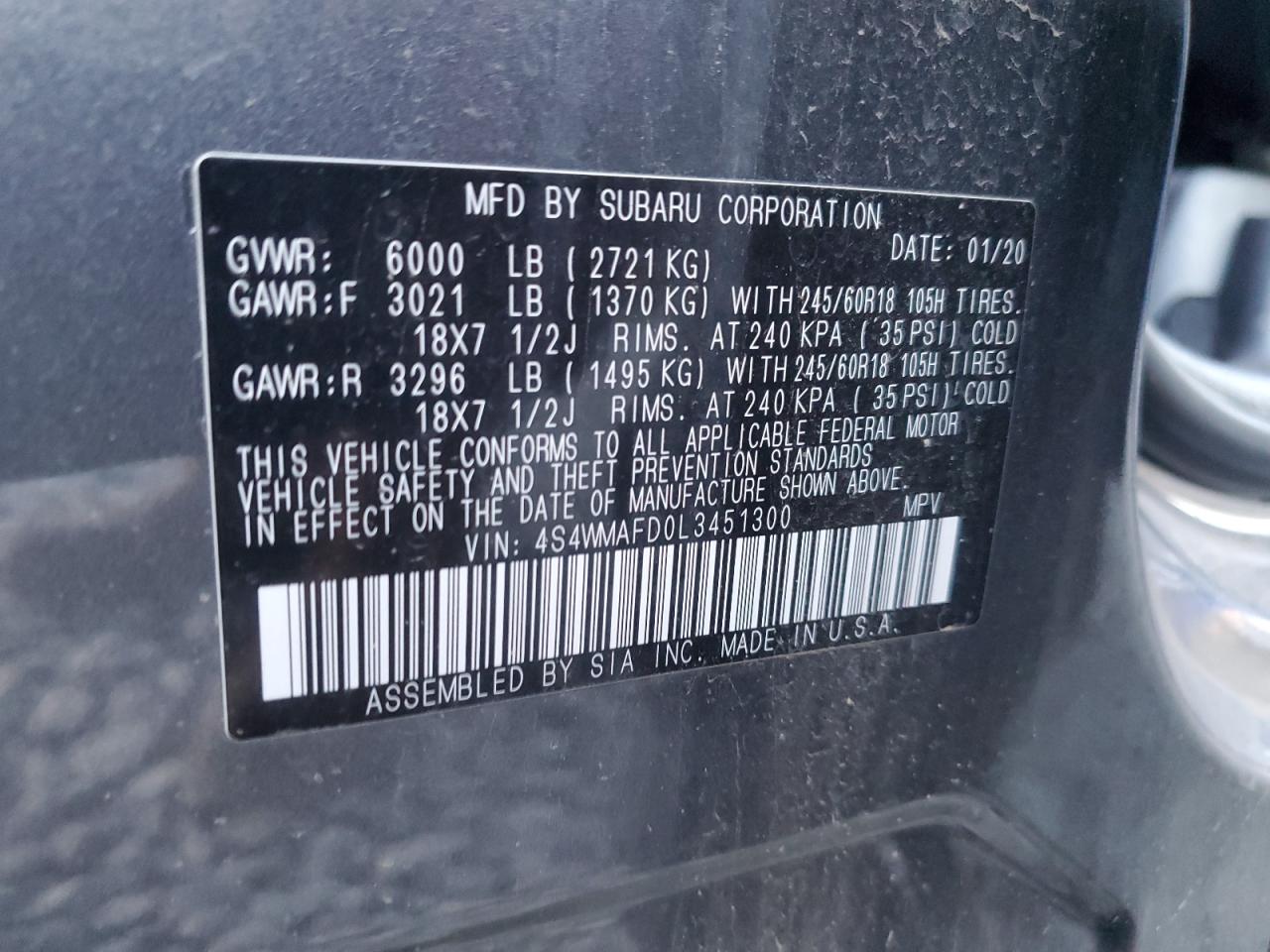 SUBARU ASCENT PREMIUM