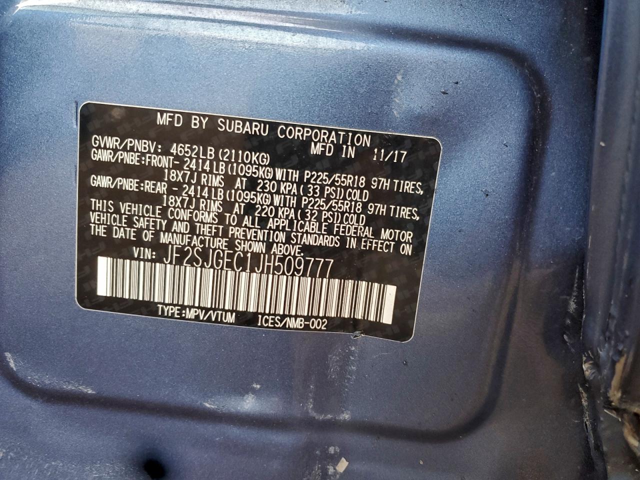 SUBARU FORESTER 2.0XT PREMIUM