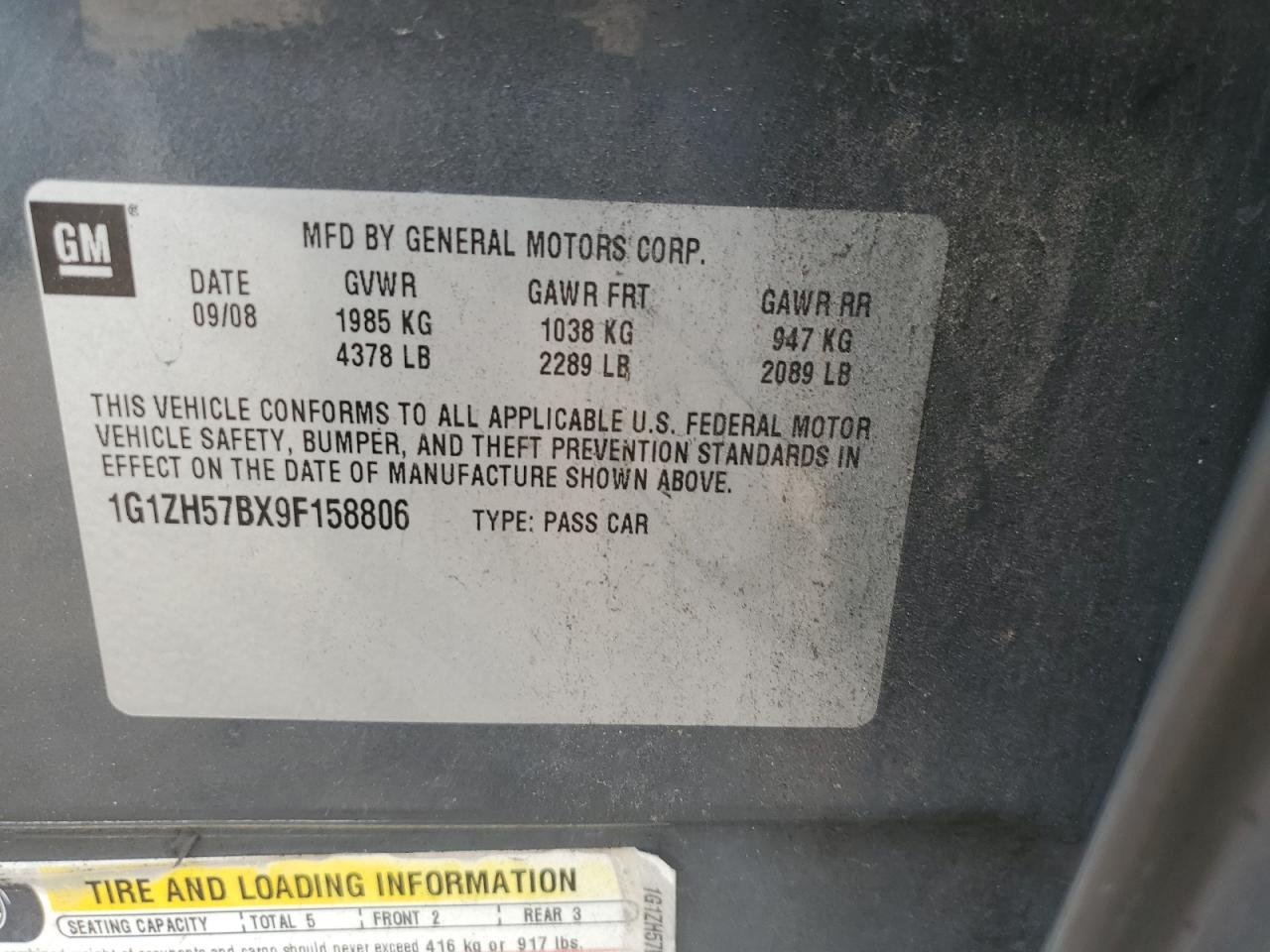 Lot #3296606018 2009 CHEVROLET MALIBU